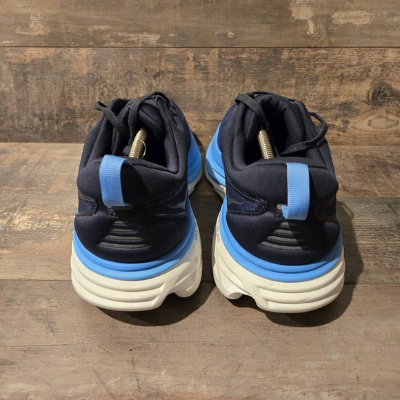 Hoka One Bondi 8 Running Shoes Outer Space / All Aboard Men's ● 12 D - Picture 5 of 7